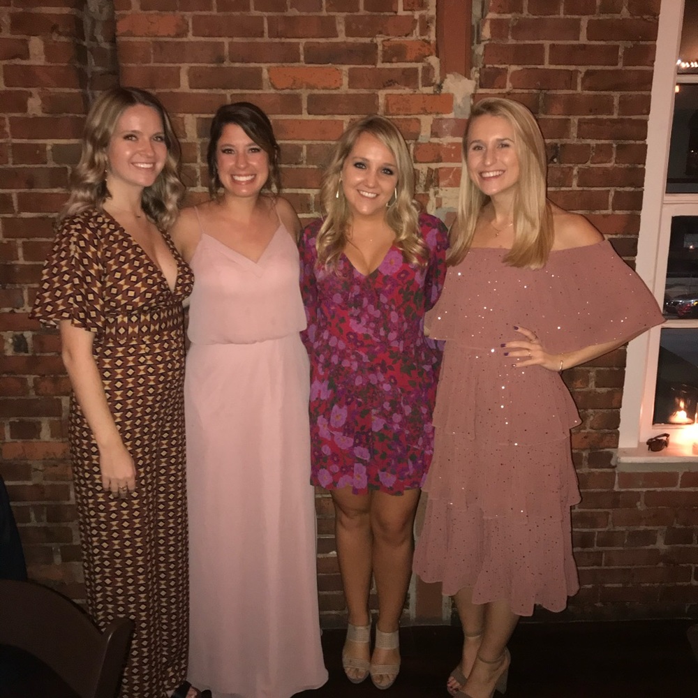 Blush sequin accent dress - worn once